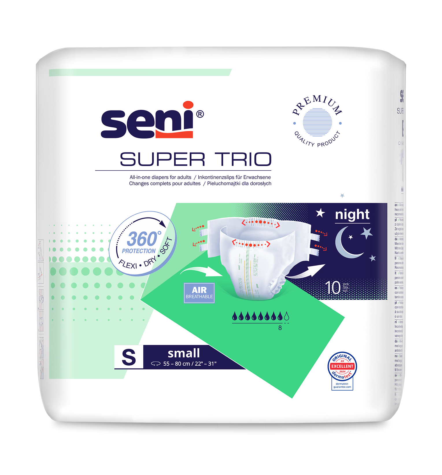 Підгузки для дорослих SENI SUPER TRIO small. (10 шт.)